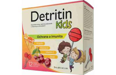  Detritin Kids immune lollipops cherry 12 pcs